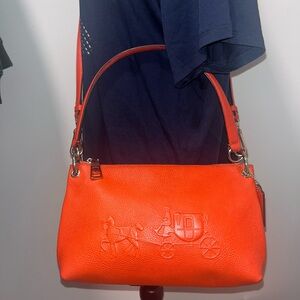 Coach Charley Horse & Carriage Orange Crossbody